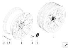 E83N X3 2.0d N47 SAV / Wheels Bmw La Wheel V Spoke 279