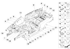 E93 320i N46N Cabrio / Vehicle Trim/  Cover Lid Dummy Plug