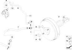E85 Z4 2.0i N46 Roadster / Brakes/  Power Brake Unit Depression