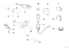 Z3 Z3 1.9 M43 Roadster / Vehicle Electrical System Various Switches-4