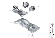 F02 750Li N63 Sedan / Engine And Transmission Suspension Gearbox Suspension