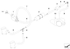 E38 750iLP M73N Sedan / Engine/  Air Pump F Vacuum Control