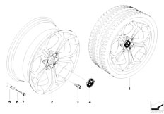 E83N X3 2.0d N47 SAV / Wheels Bmw La Wheel Y Spoke 280
