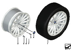 F01 740i N54 Sedan / Wheels/  Bmw La Wheel Radial Spoke 252