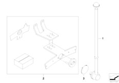 E70 X5 4.8i N62N SAV / Restraint System And Accessories/  Flag Holder