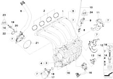E88 118i N43 Cabrio / Engine/  Intake Manifold System