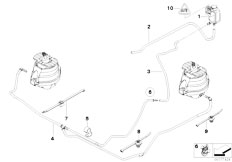 E61N 530xi N53 Touring / Engine And Transmission Suspension Vacuum Control Engine Bearing