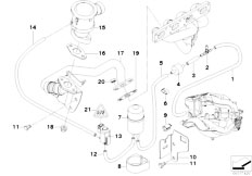 E46 316Ci M43 Coupe / Engine/  Air Pump F Vacuum Control