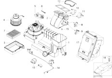 E67 745LiS N62 Sedan / Heater And Air Conditioning/  Add Air Conditio Unit