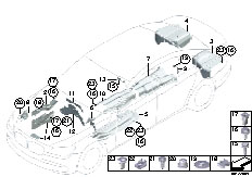 F01 740i N54 Sedan / Vehicle Trim/  Heat Insulation