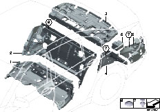 F01 730d N57 Sedan / Vehicle Trim Sound Insulating Rear