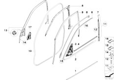E70 X5 3.0d M57N2 SAV / Vehicle Trim/  Exterior Covers Door Front