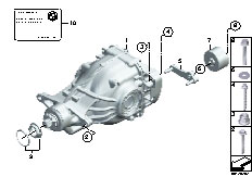 F02 730Ld N57 Sedan / Rear Axle Differential Drive Output