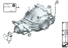 F01 750i N63 Sedan / Rear Axle/  Differential Drive Output