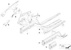 E91N 325d M57N2 Touring / Bodywork/  Wheelhouse Engine Support