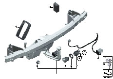 F02 740Li N54 Sedan / Equipment Parts Trailer Tow Hitch Electrically Pivoted