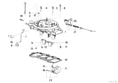 E21 316 M10 Sedan / Fuel Preparation System/  Carburetor Mounting Parts