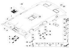 E61 530i N52 Touring / Vehicle Trim/  Headlining Handle