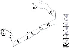 F01 740i N54 Sedan / Fuel Supply/  Fuel Pipe And Mounting Parts