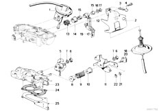 E12 518 M10 Sedan / Fuel Preparation System/  Accelerator Pedal
