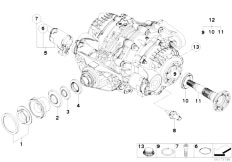 E71 X6 35iX N54 SAC / Rear Axle/  Rear Axle Drive Parts