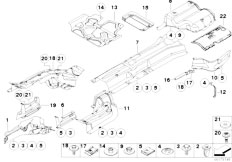 E61N M5 S85 Touring / Vehicle Trim/  Heat Insulation