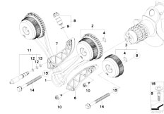 E93 M3 S65 Cabrio / Engine Timing Gear Timing Chain Cyl 5 8