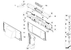 E88 120i N46N Cabrio / Vehicle Trim/  Trim Panel Bulkhead