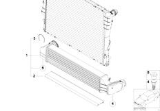 E46 330Cd M57N Cabrio / Radiator Charge Air Cooling