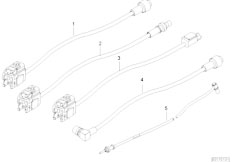 E53 X5 3.0i M54 SAV / Audio Navigation Electronic Systems Aerial Cable Audio Video