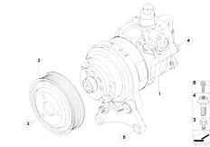 E71 X6 35iX N54 SAC / Steering Power Steering Pump Adaptive Drive