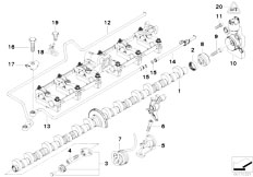 E67 760LiS N73 Sedan / Engine/  Valve Timing Gear Eccentric Shaft