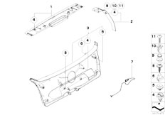 E87 130i N52 5 doors / Vehicle Trim Trim Panel Trunk Lid