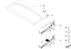 E81 116i 1.6 N43 3 doors / Vehicle Trim/  Rear Window Shelf