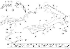 E70 X5 4.8i N62N SAV / Vehicle Trim/  Heat Insulation