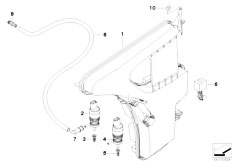 E90 M3 S65 Sedan / Vehicle Electrical System Reservoir Windscr Headlight Washer Sys-2