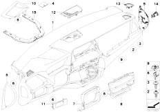 E70 X5 3.0sd M57N2 SAV / Vehicle Trim/  Trim Panel Dashboard