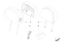 E83N X3 2.5si N52N SAV / Seats/  Head Restraint Crash Active Front