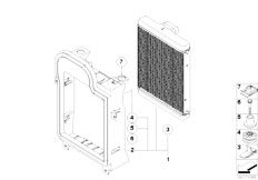 E71 X6 50iX N63 SAC / Radiator/  Engine Oil Cooler