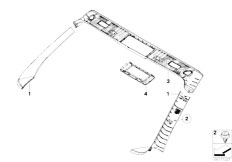 E88 120i N46N Cabrio / Vehicle Trim/  Trim Panel A Column Int Windscreen Panel