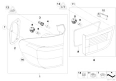 E70 X5 3.0si N52N SAV / Lighting/  Rear Light
