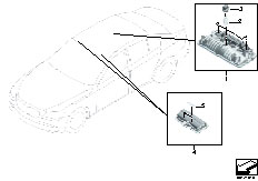 F01 750i N63 Sedan / Lighting Overhead Interior Light