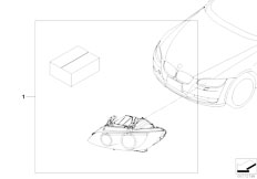 E93 325i N52N Cabrio / Lighting/  Retrofit Kit Adaptive Headlights