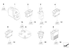 E83N X3 2.0d N47 SAV / Vehicle Electrical System Various Switches