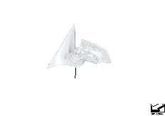 E61N M5 S85 Touring / Vehicle Trim/  Outside Mirror Bright Black S760a