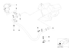 E38 740i M62 Sedan / Engine/  Emission Control Air Pump-2