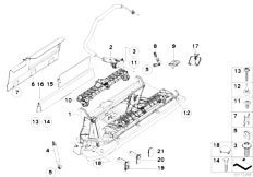 E64 645Ci N62 Cabrio / Vehicle Trim/  Glove Box With Airbag