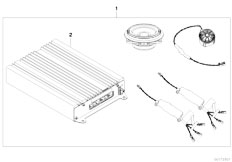 E91 330xd M57N2 Touring / Audio Navigation Electronic Systems/  Retrofit Kit Hi Fi System Alpine