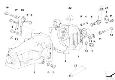 E31 840i M60 Coupe / Rear Axle/  Final Drive Cover Trigger Contact