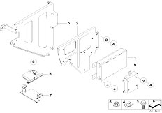 E46 M3 S54 Cabrio / Communication Systems/  Single Parts Sa 644 Trunk